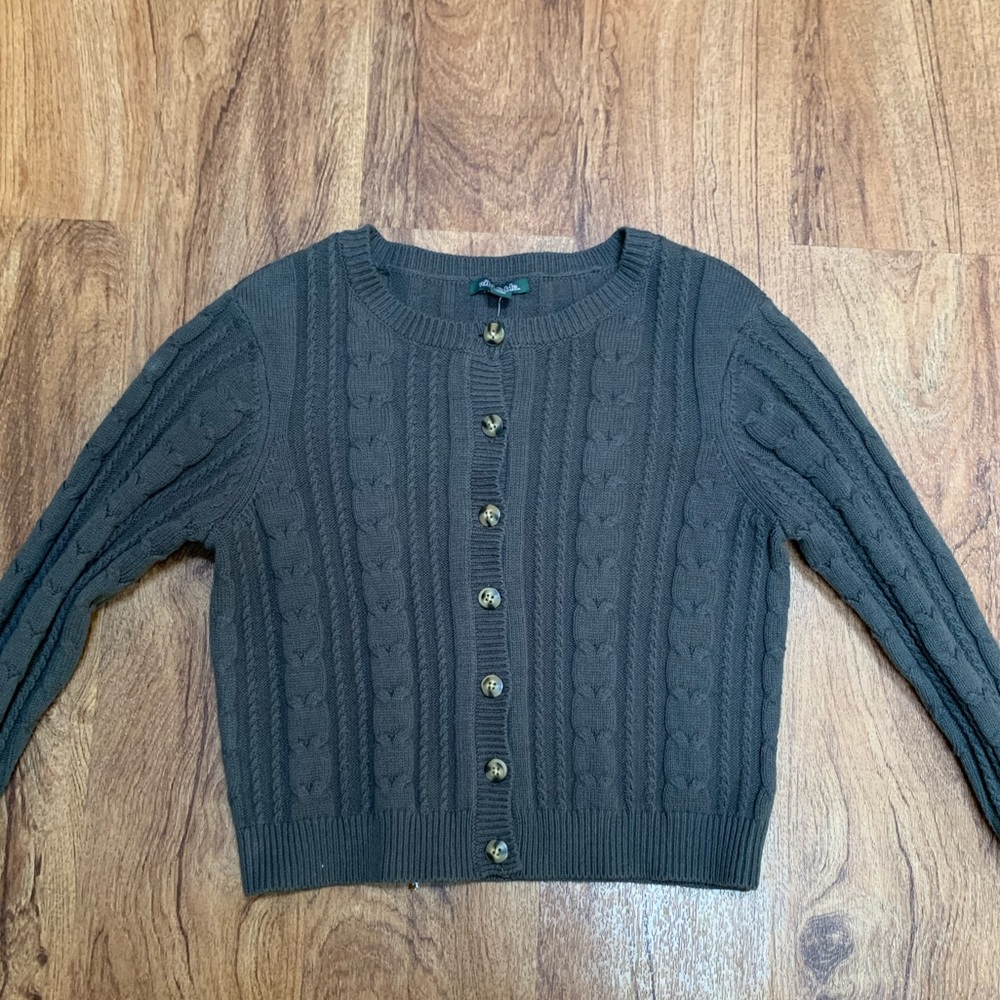 Dark Green Cardigan